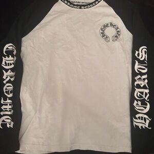 Chrome hearts horseshoe baseball shirt
